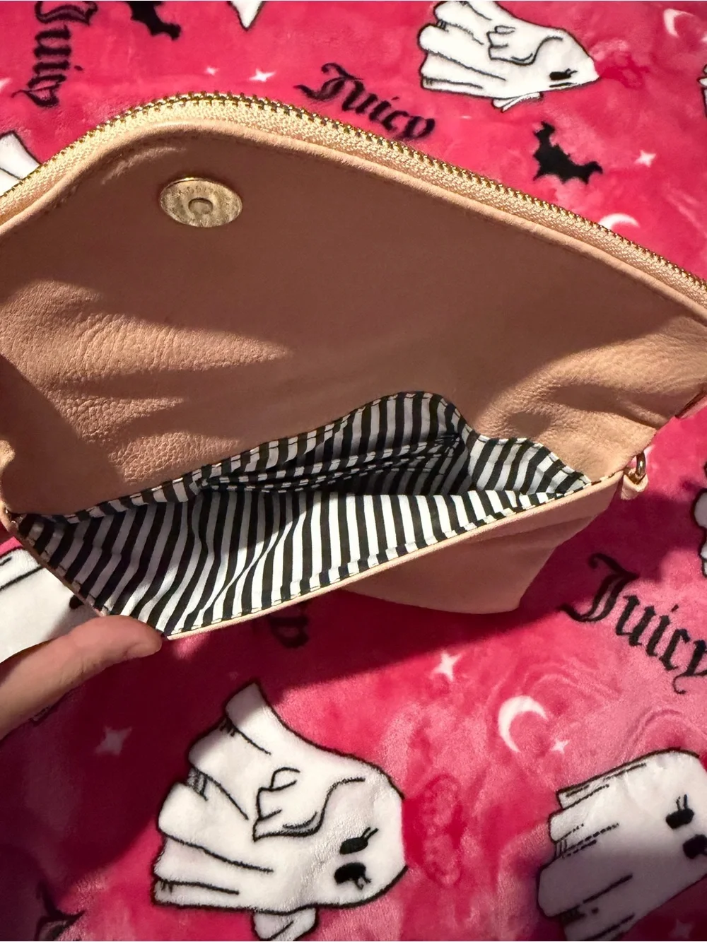 Forever 21 Peach Crossbody Bag with Gold Chain